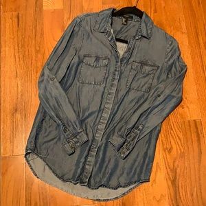 F21 Denim Button Down